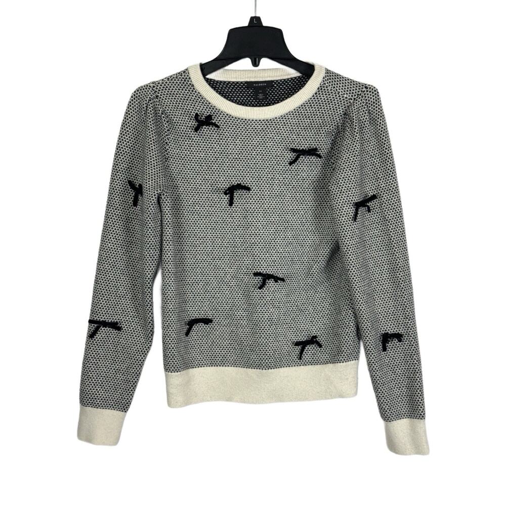 Halogen Sweater Women’s Fancy Dressy W/‎ Mini Bows On Front Size XS